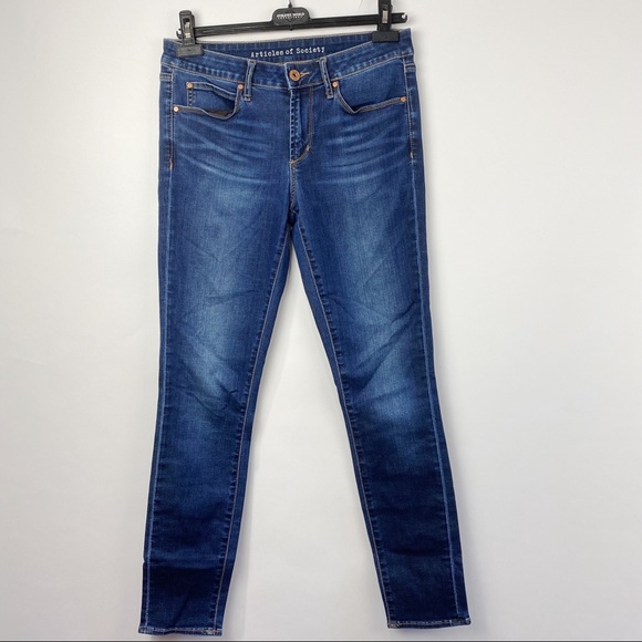 Articles of Society blue jean Karen crop